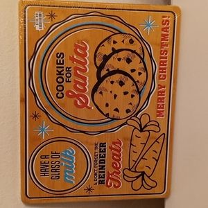 NEW Farberware Christmas Bamboo Cutting Board